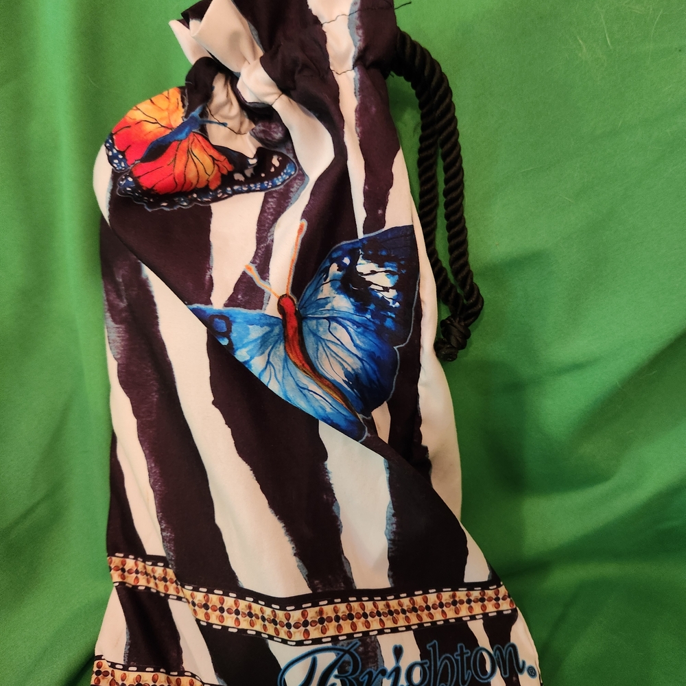 Brighton Black and Blue Butterfly Sandals - Picture 5 of 5